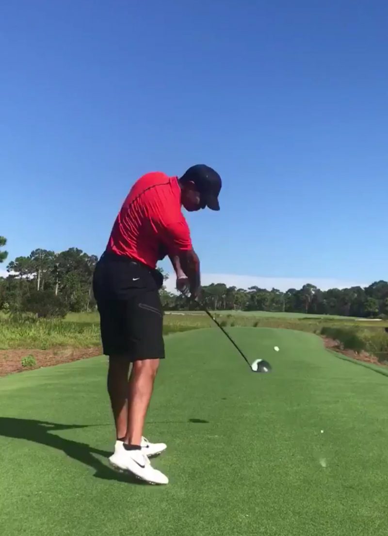 Golf Swing From Behind